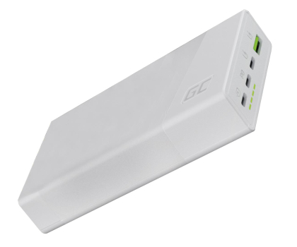 Powerbank Green Cell PowerPlay 20S 20000mAh Biały (22.5W, 3x USB-C) PBGC03SW
